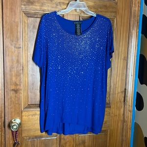 Blue with sparkles! Size XL